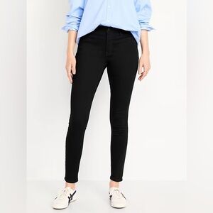 Old Navy Women's Black High Waisted Rockstar Super Skinny Jeans